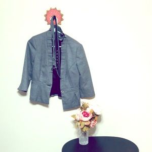 White House Black Market cropped jacket size 6